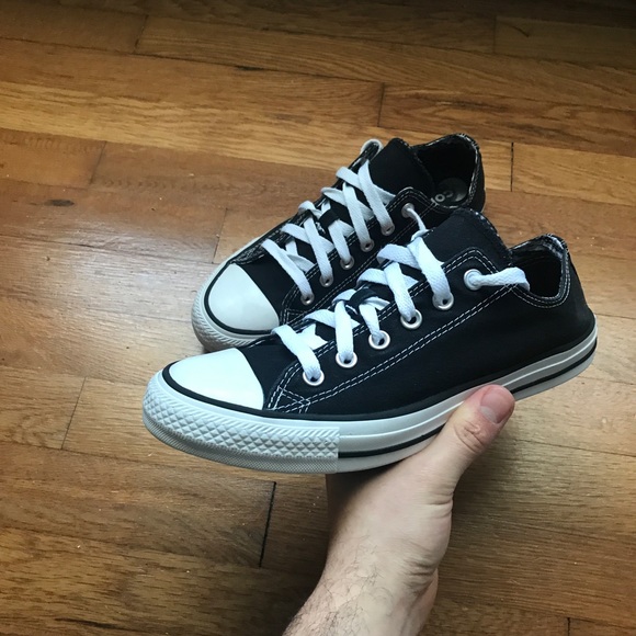 Converse Shoes - Black Converse Chuck Taylors Low Tops